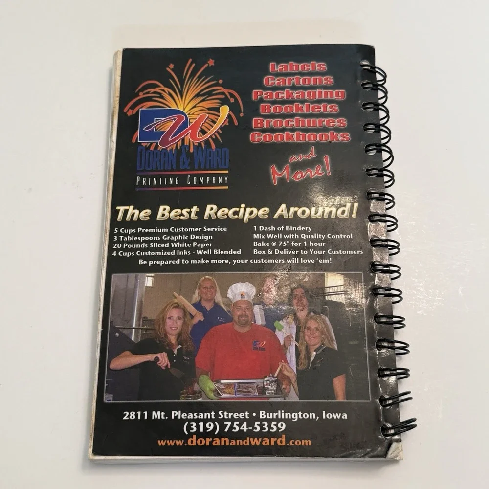 Midwest Old Threshers Mount Pleasant Iowa Cookbook 14th Ed Spiral Bound Recipes